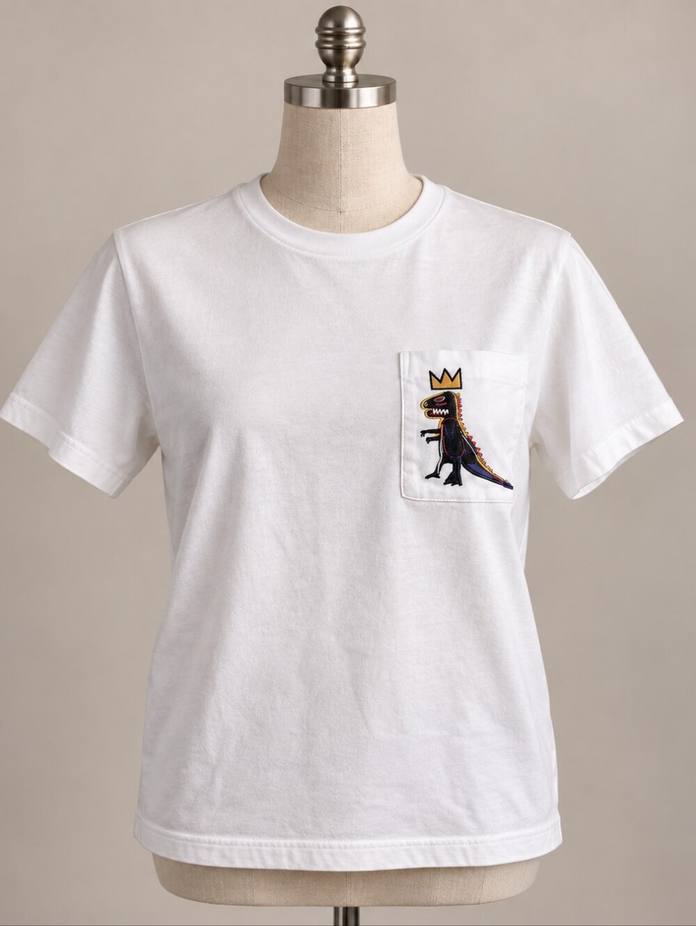 UNIQLO UT Archive Jean-Michel Basquiat White Graphic Pocket T-Shirt Size S